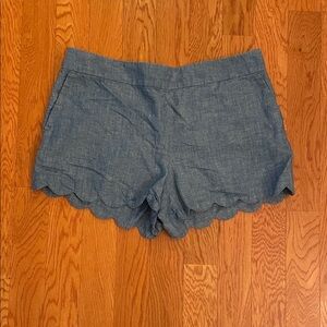 LOFT High‎ Waist Denim Blue Shorts